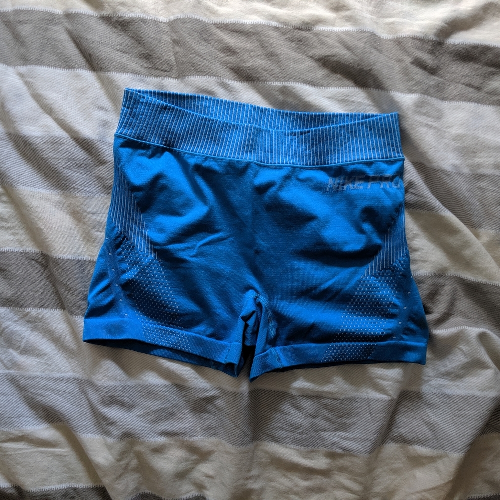 Women's Nike Pro Dri-Fit Blue Shorts